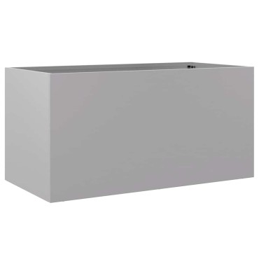 vidaXL Ζαρντινιέρα Ασημί 62x30x29 εκ. από Γαλβανισμένο Χάλυβα