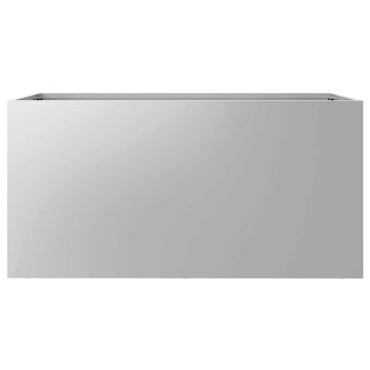 vidaXL Ζαρντινιέρα Ασημί 62x30x29 εκ. από Γαλβανισμένο Χάλυβα