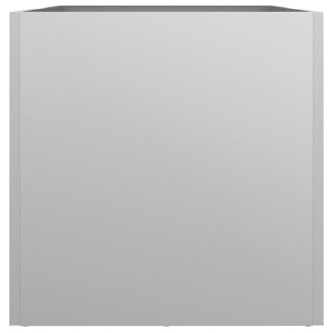 vidaXL Ζαρντινιέρα Ασημί 62x30x29 εκ. από Γαλβανισμένο Χάλυβα