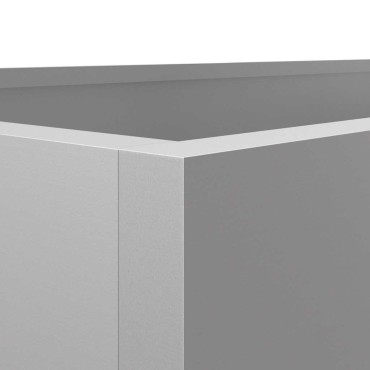 vidaXL Ζαρντινιέρα Ασημί 62x30x29 εκ. από Γαλβανισμένο Χάλυβα