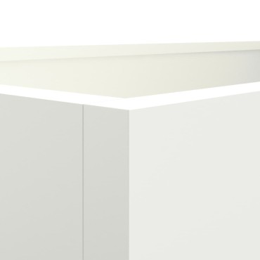 vidaXL Ζαρντινιέρα Λευκή 62x30x29 εκ. από Χάλυβα