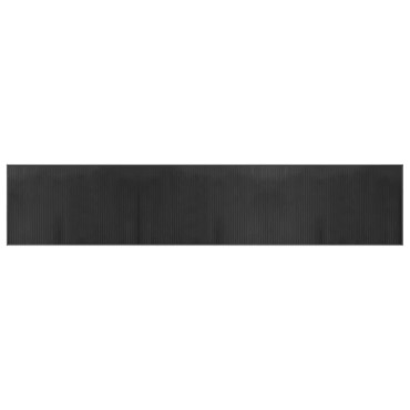 vidaXL Χαλί Ορθογώνιο Γκρι 60x300cm Μπαμπού