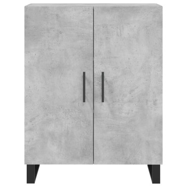vidaXL Ντουλάπι Γκρι Σκυροδέματος 69,5x34x180cm Επεξεργασμένο Ξύλο 1 τεμ.