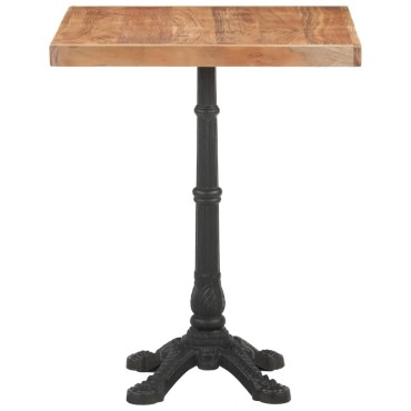 vidaXL Τραπέζι Bistro 60x60x76cm από Μασίφ Ξύλο Ακακίας 1 τεμ.