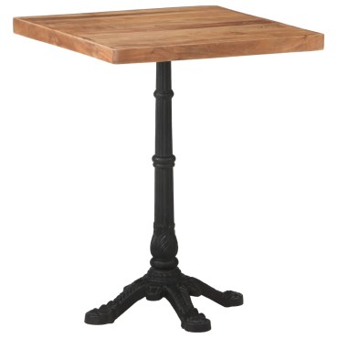 vidaXL Τραπέζι Bistro 60x60x76cm από Μασίφ Ξύλο Ακακίας 1 τεμ.