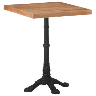 vidaXL Τραπέζι Bistro 60x60x76cm από Μασίφ Ξύλο Ακακίας 1 τεμ.