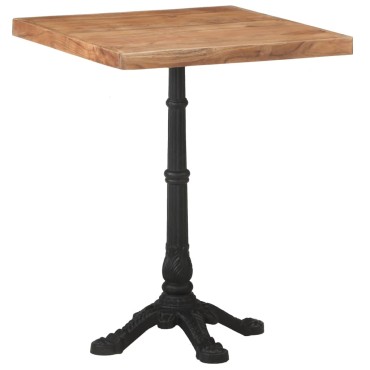 vidaXL Τραπέζι Bistro 60x60x76cm από Μασίφ Ξύλο Ακακίας 1 τεμ.