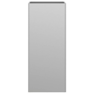 vidaXL Ζαρντινιέρα Ασημί 32x29x75 εκ. από Γαλβανισμένο Χάλυβα