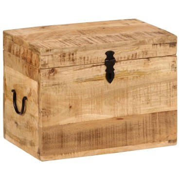 vidaXL Μπαούλο Αποθήκευσης 39x28x31cm από Μασίφ Ξύλο Μάνγκο 1 τεμ.