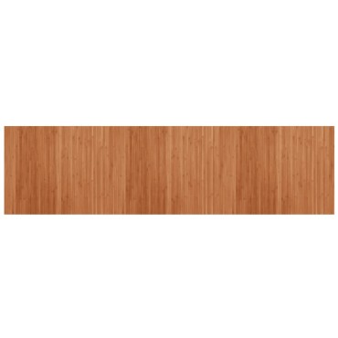 vidaXL Χαλί Ορθογώνιο Καφέ 80x300cm Μπαμπού