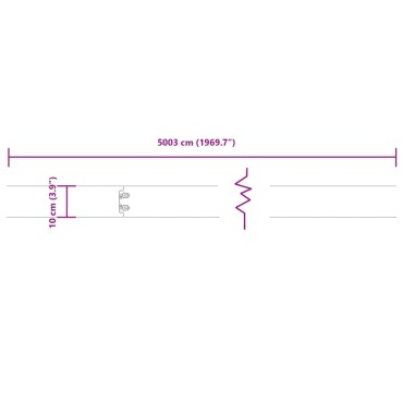 vidaXL Μπορντούρες Γκαζόν 10τεμ Ανθρακί 10x103εκ Ατσάλι Σκληρυθέν Αέρα