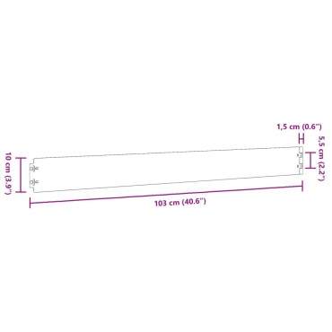 vidaXL Μπορντούρες Γκαζόν 10τεμ Ανθρακί 10x103εκ Ατσάλι Σκληρυθέν Αέρα