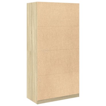 vidaXL Ντουλάπα Χρώμα Sonoma Δρυς 100x50x200cm από Επεξεργασμένο Ξύλο 1 τεμ.