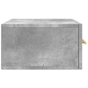 vidaXL Κομοδίνο Επιτοίχιο Γκρι Σκυροδέματος 35x35x20cm 1 τεμ.