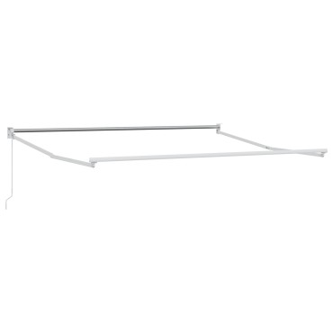 Ανασυρόμενη τέντα vidaXL Μαύρη 300x250 cm, Ύφασμα αντικατάστασης για τέντα 3x2.5 m Μαύρη