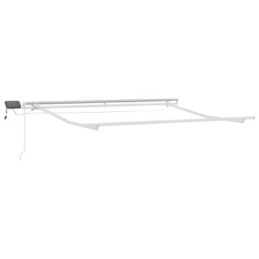 vidaXL Εγχειρίδια Ανασυρόμενη Τέντα με LED Μπεζ 350x250 εκ