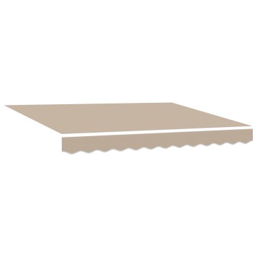 vidaXL Χειροκίνητη Ανασυρόμενη Τέντα Μπεζ 350x250 cm