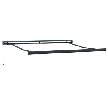 vidaXL Χειροκίνητη Ανασυρόμενη Τέντα Μπεζ 350x250 cm
