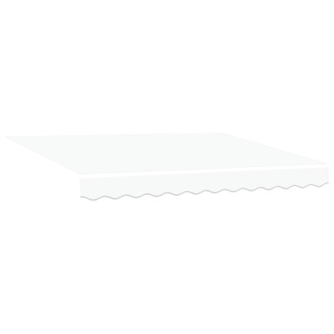 vidaXL Ανασυρόμενη Τέντα Λευκή 350x250 cm