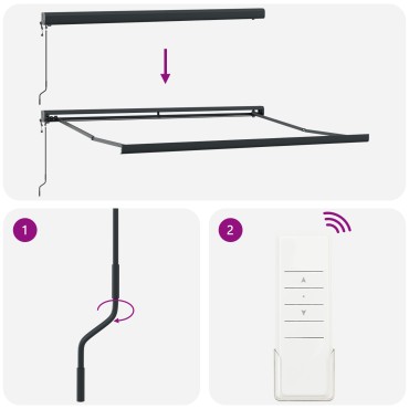 vidaXL Αυτόματη Ανασυρόμενη Τέντα Λευκή 350x250 εκ.