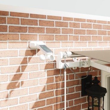vidaXL Αυτόματη Ανασυρόμενη Τέντα με LED Μπεζ 400x300 εκ