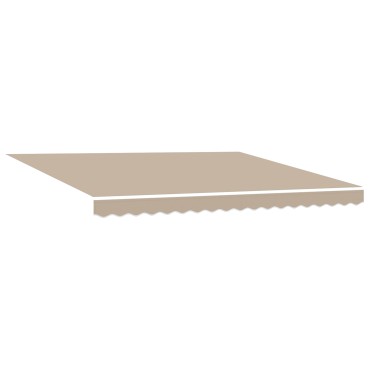 vidaXL Χειροκίνητη Ανασυρόμενη Τέντα Μπεζ 400x300 cm