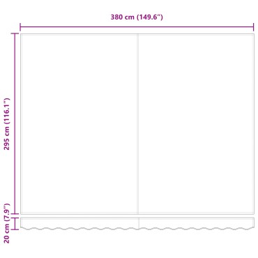 vidaXL Χειροκίνητη Ανασυρόμενη Τέντα Μπεζ 400x300 cm