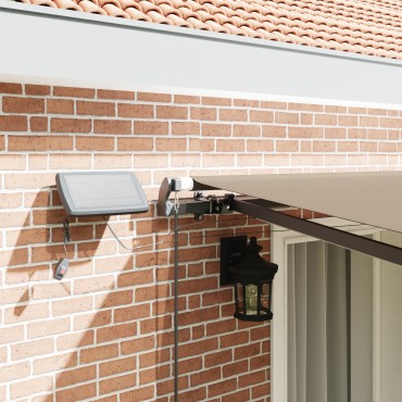 vidaXL Ανασυρόμενη Τέντα με LED Μπεζ 400x300 εκ