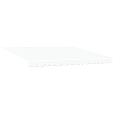 vidaXL Χειροκίνητη Ανασυρόμενη Τέντα Λευκή 400x300 cm