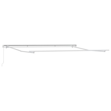 vidaXL Manual Retractable Awning Θαλάσσια Μπλε 400x300 εκ.