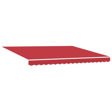 Ανασυρόμενη Τέντα vidaXL Κόκκινη 400x300 cm, Υφάσμα Αντικατάστασης Τέντας vidaXL για Κωδικό Πλαισίου 4x3 μ Κόκκινη