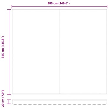 vidaXL Αυτόματη Αναδιπλούμενη Τέντα Κόκκινη 400x350 εκ