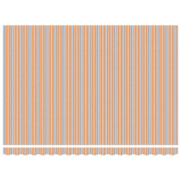vidaXL Υποδοχή Ανασυρόμενης Τέντας Ριγέ 450x300 cm
