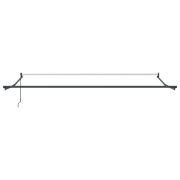 vidaXL Ανασυρόμενη Τέντα Μαύρη 450x300 cm