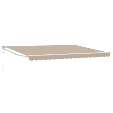 Αυτόματη Ανασυρόμενη Τέντα vidaXL Μπεζ 450x300 cm