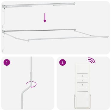 vidaXL Αυτόματη Ανασυρόμενη Τέντα Λευκή 450x300 cm