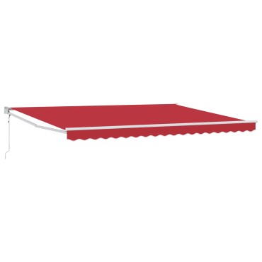 Ανασυρόμενη Τέντα vidaXL Κόκκινη 450x300 cm