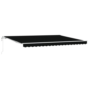 vidaXL Αυτόματη Αναδιπλούμενη Τέντα Μαύρη 450x350 cm