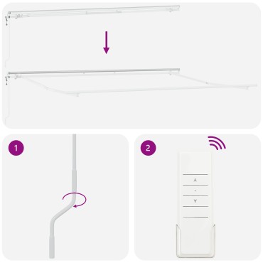 vidaXL Αυτόματη Ανασυρόμενη Τέντα Λευκή 450x350 εκ.
