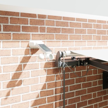vidaXL Αυτόματη Ανασυρόμενη Τέντα με LED Λευκή 450x350 cm