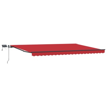 Τέντα vidaXL με LED Κόκκινη 500x300 cm