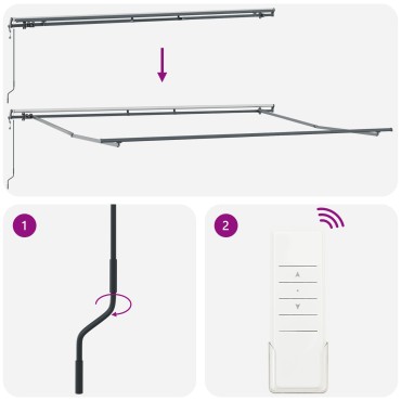 vidaXL Αυτόματη Ανασυρόμενη Τέντα Μαύρη 500x350 cm