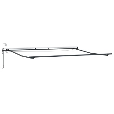 vidaXL Αυτόματη Ανασυρόμενη Τέντα με LED Μπεζ 500x350 cm