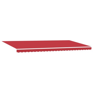 vidaXL Αυτόματη Ανασυρόμενη Τέντα Κόκκινη 600x300 cm