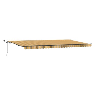 vidaXL Ανασυρόμενη Τέντα με LED Πολύχρωμο Σχοινί 600x350 εκ.