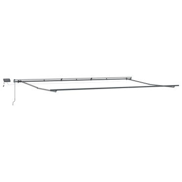vidaXL Μηχανική Ανασυρόμενη Τέντα με LED Μπεζ 600x350 εκ.