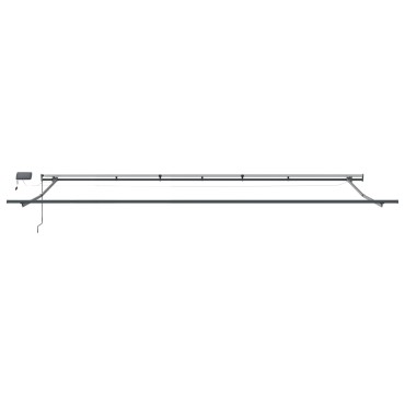 vidaXL Μηχανική Ανασυρόμενη Τέντα με LED Μπεζ 600x350 εκ.