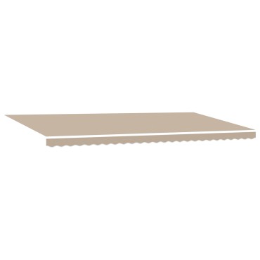 vidaXL Αυτόματη Ανασυρόμενη Τέντα με LED Μπεζ 600x350 cm