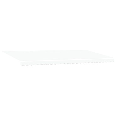 vidaXL Χειροκίνητη Ανασυρόμενη Τέντα Λευκή 600x350 cm
