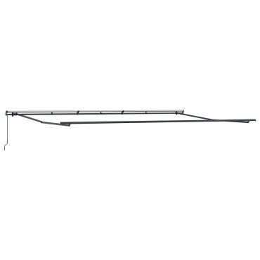 vidaXL Χειροκίνητη Ανασυρόμενη Τέντα Λευκή 600x350 cm